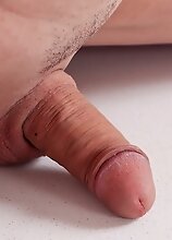 Watch Hayley Hilton as she shows off her curvy body with big boobs and spreads her juicy ass, then she plays with a dildo and strokes her hard cock